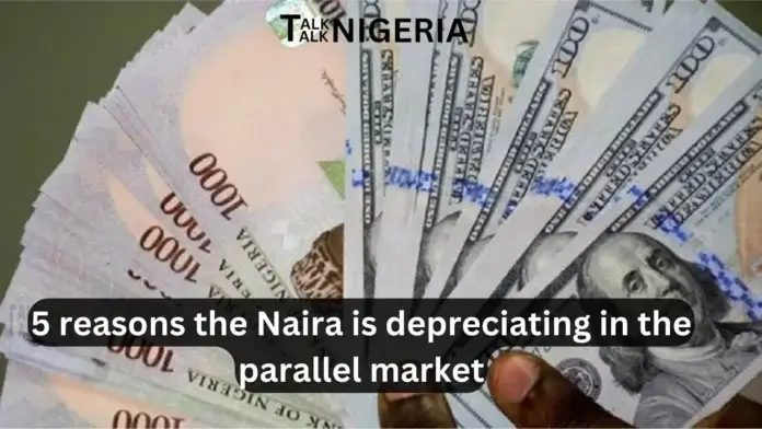 Naira down to N1,403/$ in parallel market