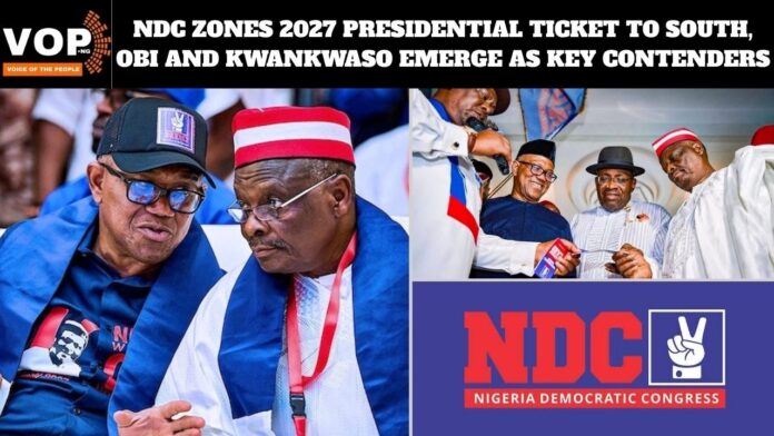 2027 NDC Gives Obi, Kwankwaso Role in Choosing Key Campaign Officers 2027: NDC cedes key campaign council appointments to Obi, Kwankwaso